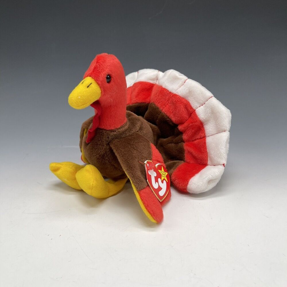 TY Beanie Baby GOBBLES the Turkey Retired 1996 Vintage Thanksgiving Fall